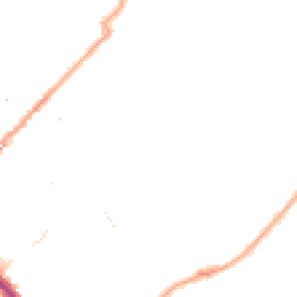 Night-time road noise heatmap for SE16 6RS
