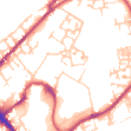 Daytime road noise heatmap for SE16 6RT