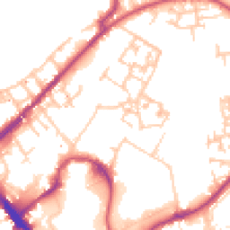 Daytime road noise heatmap for SE16 6XA