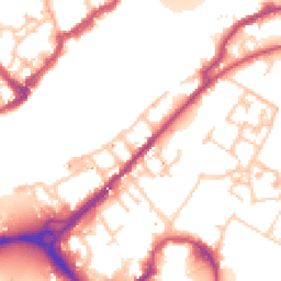 Daytime road noise heatmap for SE16 7DB