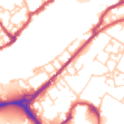 Daytime road noise heatmap for SE16 7DJ