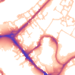 Daytime road noise heatmap for SE16 7EA