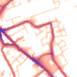 Daytime road noise heatmap for SE16 7EH