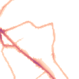 Night-time road noise heatmap for SE16 7EH