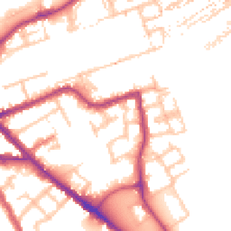 Daytime road noise heatmap for SE16 7EQ