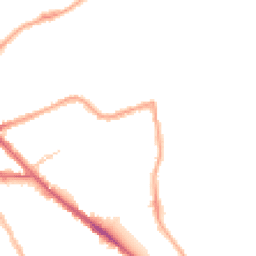 Night-time road noise heatmap for SE16 7EQ