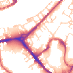 Daytime road noise heatmap for SE16 7JL