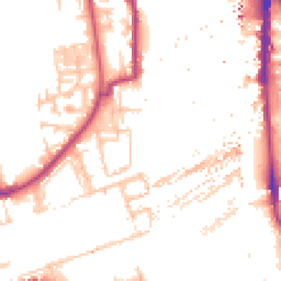 Daytime road noise heatmap for SE16 7LX