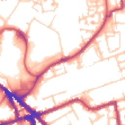 Daytime road noise heatmap for SE16 7PP