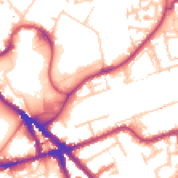 Daytime road noise heatmap for SE16 7PU
