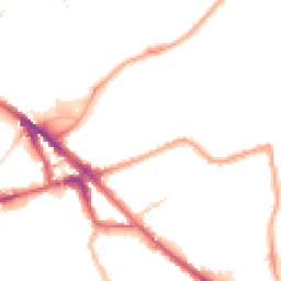 Night-time road noise heatmap for SE16 7RH