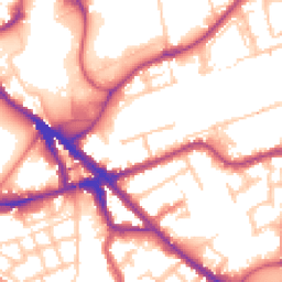 Daytime road noise heatmap for SE16 7RN