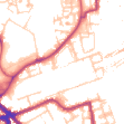 Daytime road noise heatmap for SE16 7TP