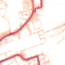Daytime road noise heatmap for SE16 7UP