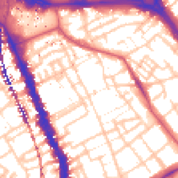 Daytime road noise heatmap for SE17 1AA