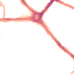 Night-time road noise heatmap for SE17 1AF