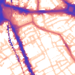 Daytime road noise heatmap for SE17 1AG