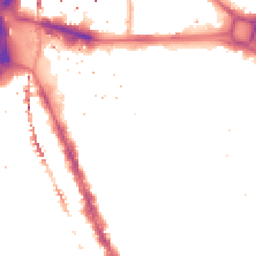 Night-time road noise heatmap for SE17 1AG