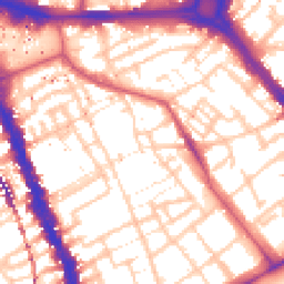 Daytime road noise heatmap for SE17 1AH