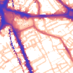Daytime road noise heatmap for SE17 1AJ