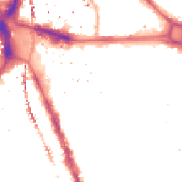Night-time road noise heatmap for SE17 1AJ
