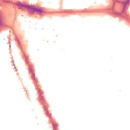 Night-time road noise heatmap for SE17 1AL