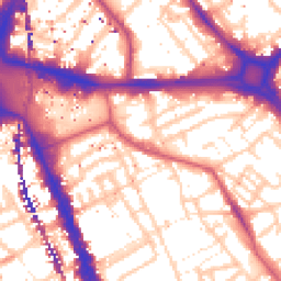 Daytime road noise heatmap for SE17 1AW