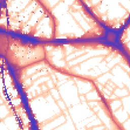 Daytime road noise heatmap for SE17 1AX