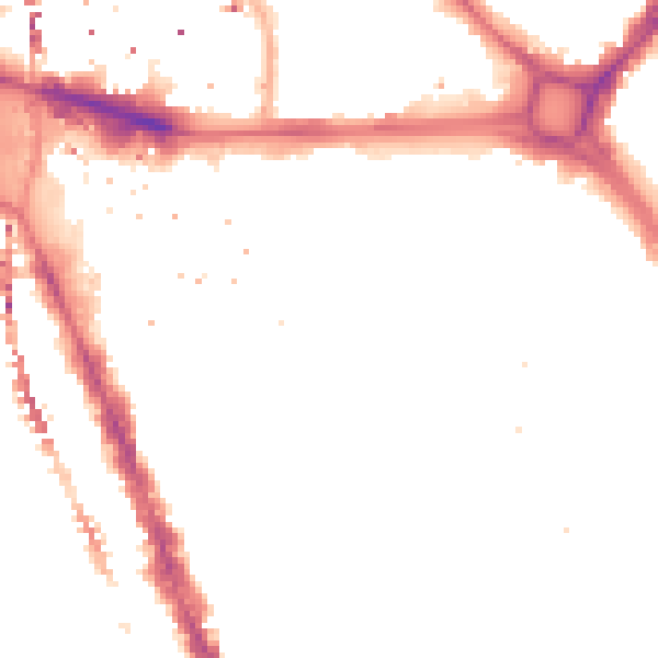 Night-time road noise heatmap for SE17 1BB