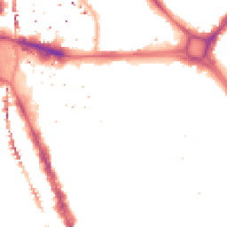 Night-time road noise heatmap for SE17 1BH