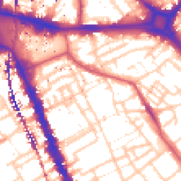 Daytime road noise heatmap for SE17 1BS