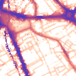 Daytime road noise heatmap for SE17 1BU
