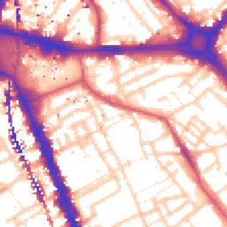 Daytime road noise heatmap for SE17 1BW