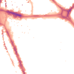 Night-time road noise heatmap for SE17 1BW