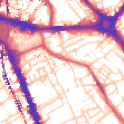 Daytime road noise heatmap for SE17 1BX