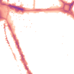 Night-time road noise heatmap for SE17 1BZ
