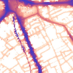 Daytime road noise heatmap for SE17 1DB