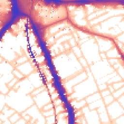 Daytime road noise heatmap for SE17 1DD