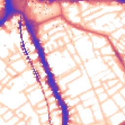 Daytime road noise heatmap for SE17 1DE