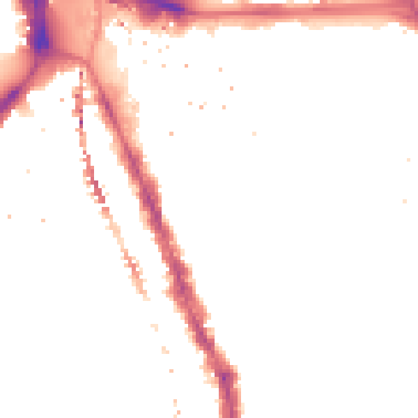 Night-time road noise heatmap for SE17 1DG