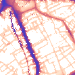 Daytime road noise heatmap for SE17 1DL