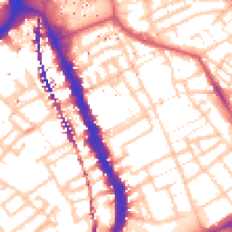 Daytime road noise heatmap for SE17 1DN
