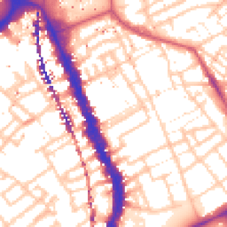 Daytime road noise heatmap for SE17 1DP