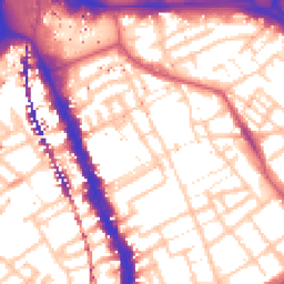 Daytime road noise heatmap for SE17 1DS