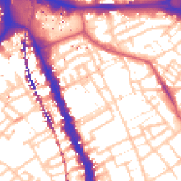 Daytime road noise heatmap for SE17 1DT