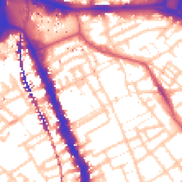 Daytime road noise heatmap for SE17 1DU