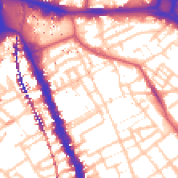 Daytime road noise heatmap for SE17 1DX