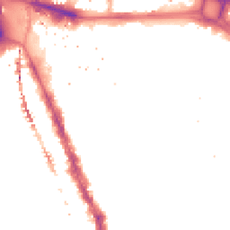 Night-time road noise heatmap for SE17 1DZ