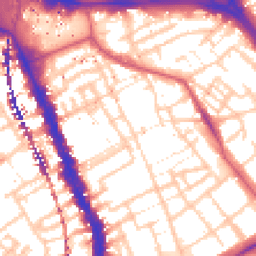 Daytime road noise heatmap for SE17 1ED