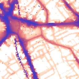 Daytime road noise heatmap for SE17 1FN